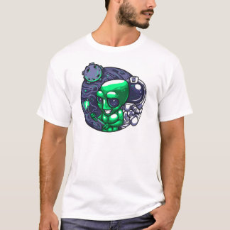 Camiseta Selfie Alienígena para Fã de Espaço e Professor de