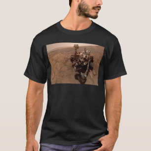 Camiseta Selfie da Paisagem Marciana Vermelha do Curiosity