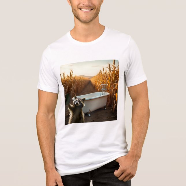 Camiseta Selfie de Guaxinim 1 (Frente)