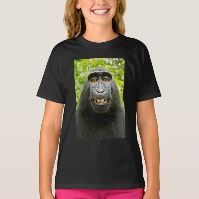 Camiseta Selfie de Macaco (Frente)