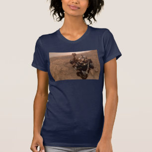Camiseta Selfie de Marte Curiosity Red Martian Paisagem