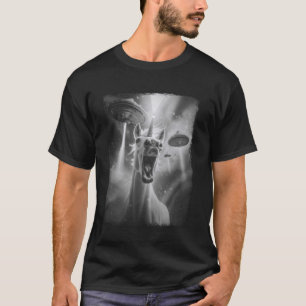 Camiseta Selfie Extraterrestre de Alienígenas de OVNI de Ca