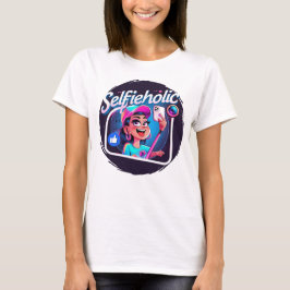 Camiseta Selfieholic - Diversão e Trendy Selfie Design