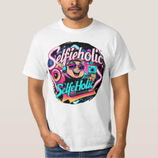 Camiseta Selfieholic - Diversão e Trendy Selfie Design
