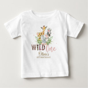 Camiseta Selgle Animal Selvagem Um primeiro aniversario De 