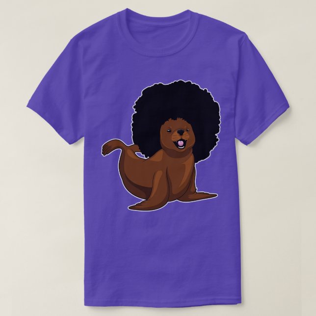 Camiseta Selo Afro Hairs (Frente do Design)