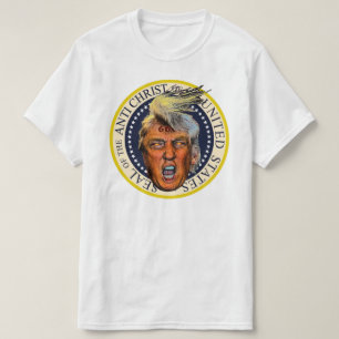 Camiseta Selo Anti Presidente Trump do Anti Cristo