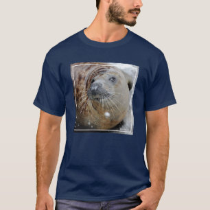 Camiseta Selo cinzento no gelo