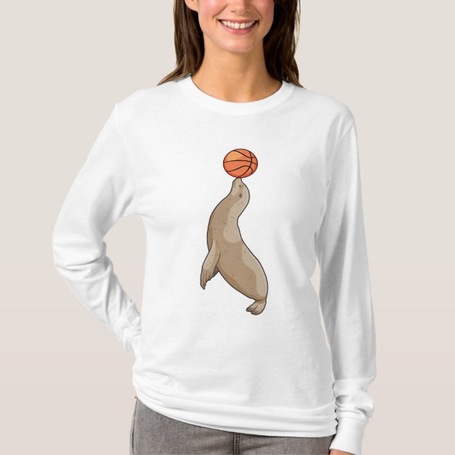 Camiseta Selo com basquete (Frente)