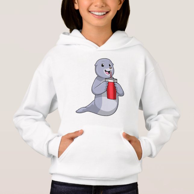 Camiseta Selo com copo de Bebendo (Frente)