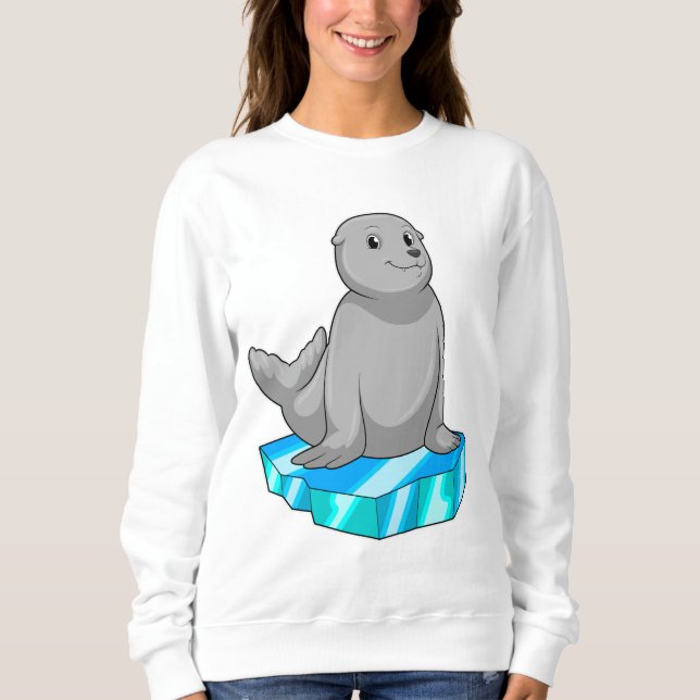 Camiseta Selo com flutuação de gelo (Frente)