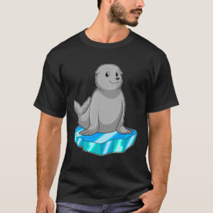 Camiseta Selo com flutuação de gelo