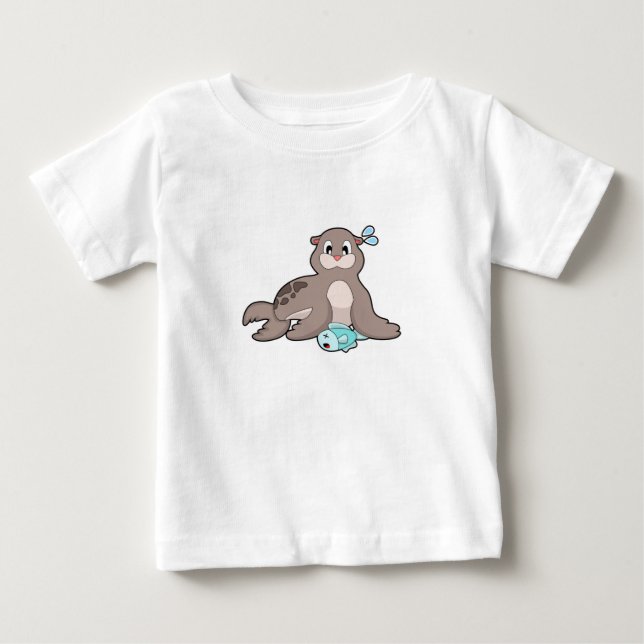 Camiseta Selo com Peixe (Frente)