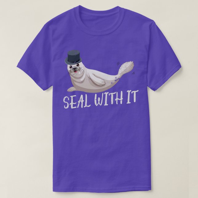 Camiseta Selo Com Um Leão Engraçado (Frente do Design)