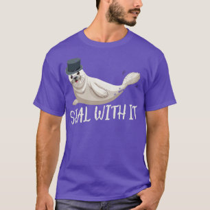 Camiseta Selo Com Um Leão Engraçado