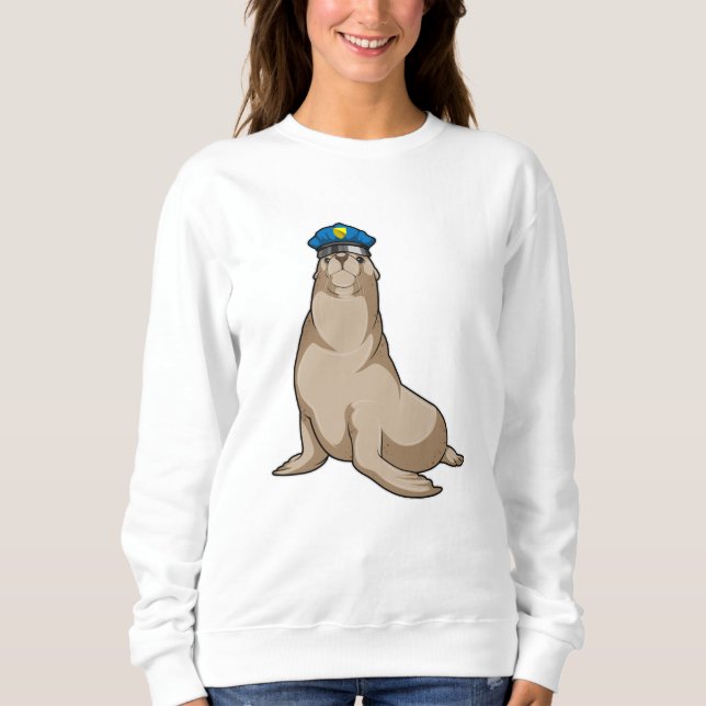 Camiseta Selo como agente da polícia (Frente)