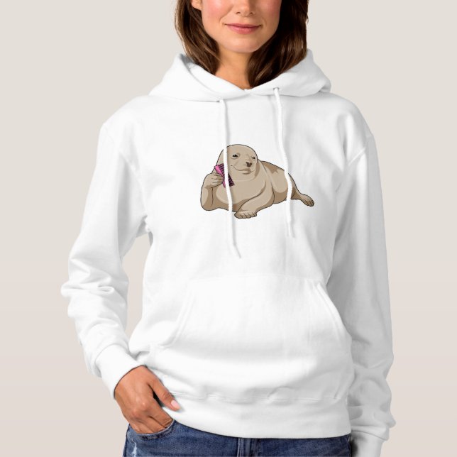 Camiseta Selo como cabeleireiro com pente (Frente)