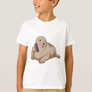 Camiseta Selo como cabeleireiro com pente