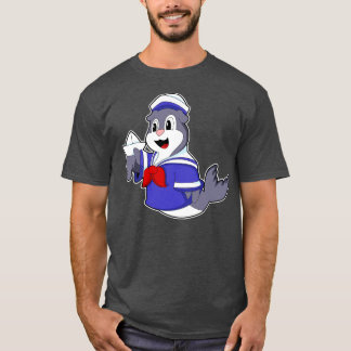 Camiseta Selo como marinheiro com barco