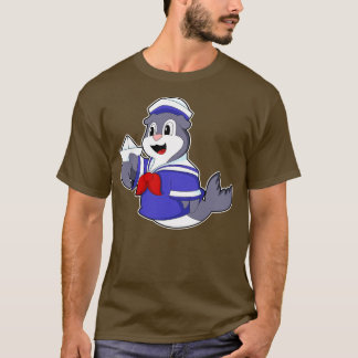 Camiseta Selo como marinheiro com barco