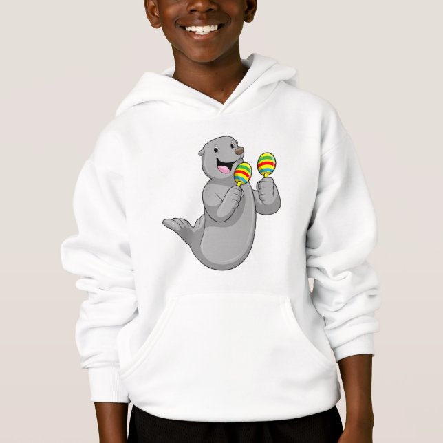 Camiseta Selo como músico com Maracas (Frente)
