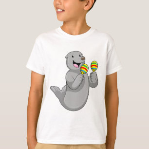 Camiseta Selo como músico com Maracas