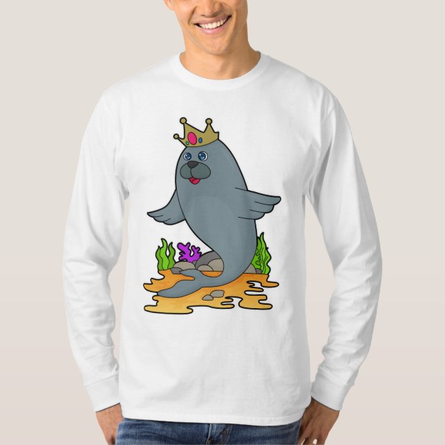Camiseta Selo como rei com coroa (Frente)