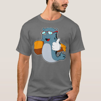 Camiseta Selo como Surfer com Surfboard 1
