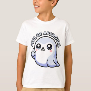 Camiseta Selo de aprovação! Cartoon de Canhão de Seal