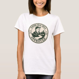 Camiseta Selo de Autoridade Vintage Aprovado pelo Bom e Vel