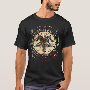 Camiseta Selo De Baphomet Occult Pentagram Goat Satanic Occ