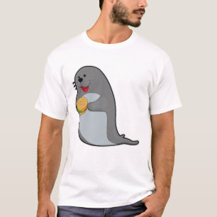 Camiseta Selo de Comer com Burger