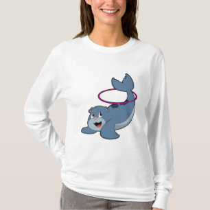 Camiseta Selo de condicionamento físico com pneus de condic