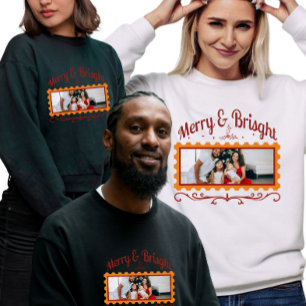 Camiseta Selo de Natal com Foto Personalizada da Família