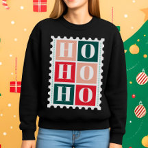Selo de Natal Retro Ho Ho Ho