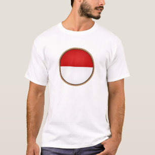 Camiseta Selo de Sinalizador da Indonésia Legal