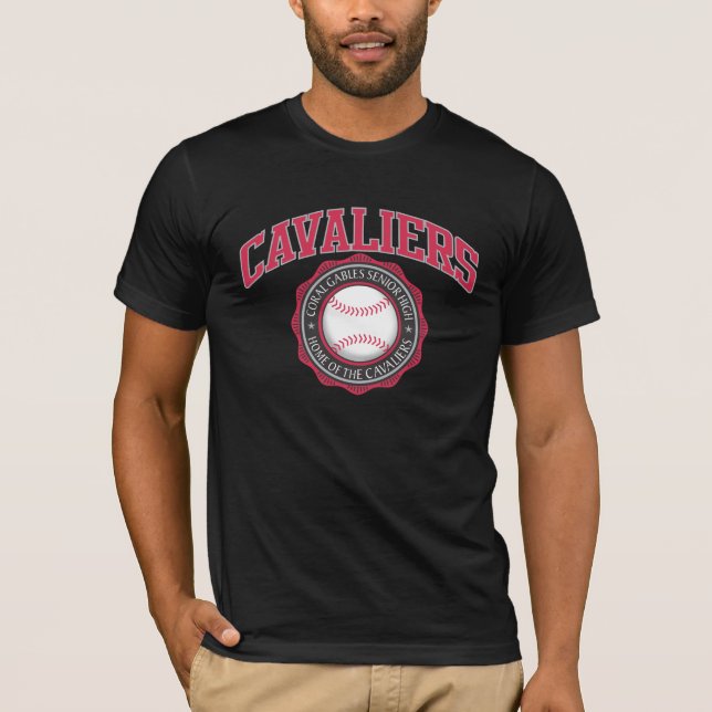 Camiseta Selo do basebol de Cavs (Frente)