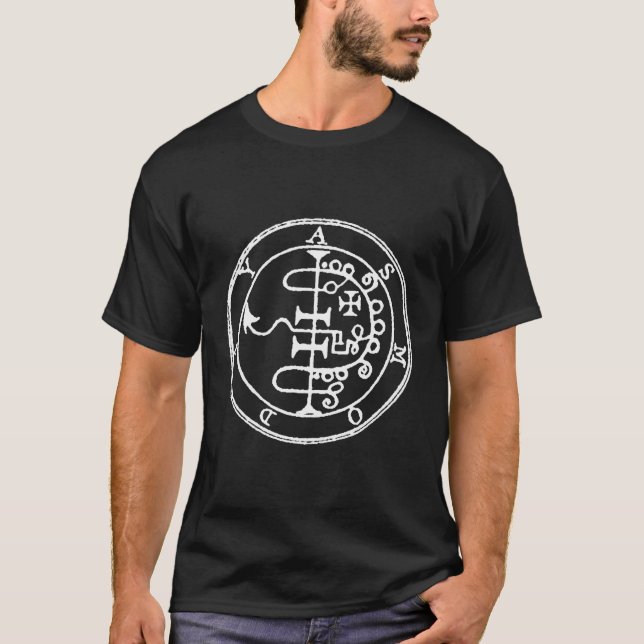 Camiseta Selo Do Círculo De Demônios Sigil Talisman (Frente)