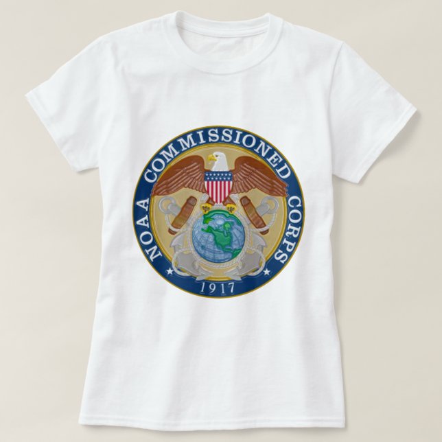 Camiseta selo do Corps encomendado pela NOAA (Frente do Design)
