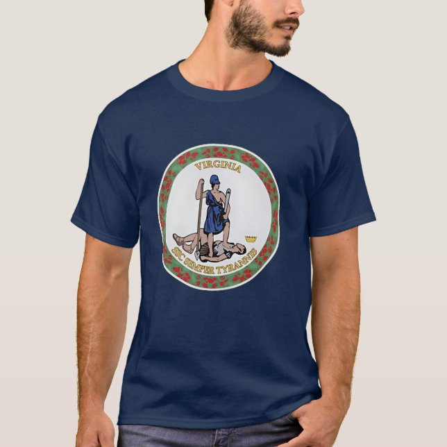 Camiseta Selo do Estado da Virgínia (Frente)