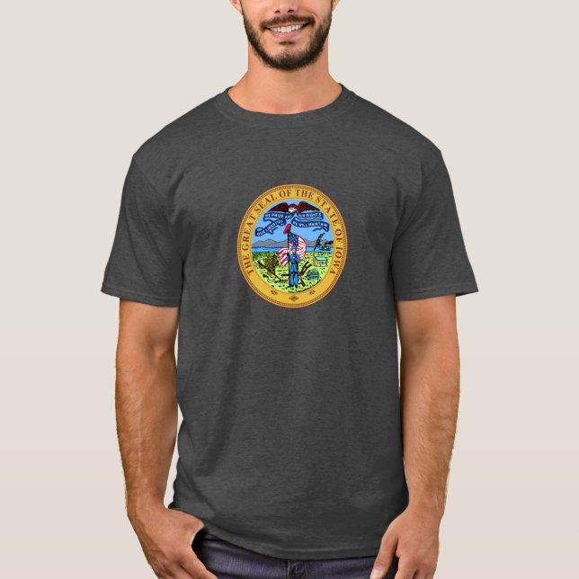 Camiseta Selo do Estado de Iowa 1 (Frente)