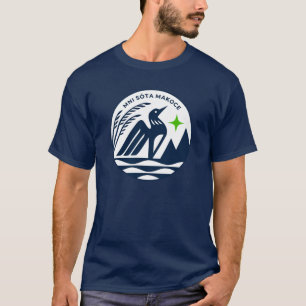 Camiseta Selo do Estado de Minnesota em Cores Timberwolves