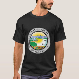 Camiseta Selo Do Estado Do Alasca Sleevy