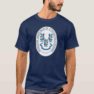 Camiseta Selo estatal de Connecticut, EUA