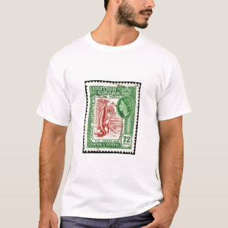 Camiseta Selo Guiana britânico 1954 72c