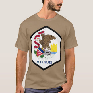 CAMISETA SELO HEXAGONAL DE ILLINOIS