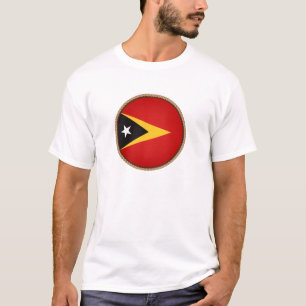 Camiseta Selo Legal de Bandeira de Timor-Leste
