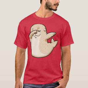 Camiseta Selo na mesa de dança do salto de anca 1
