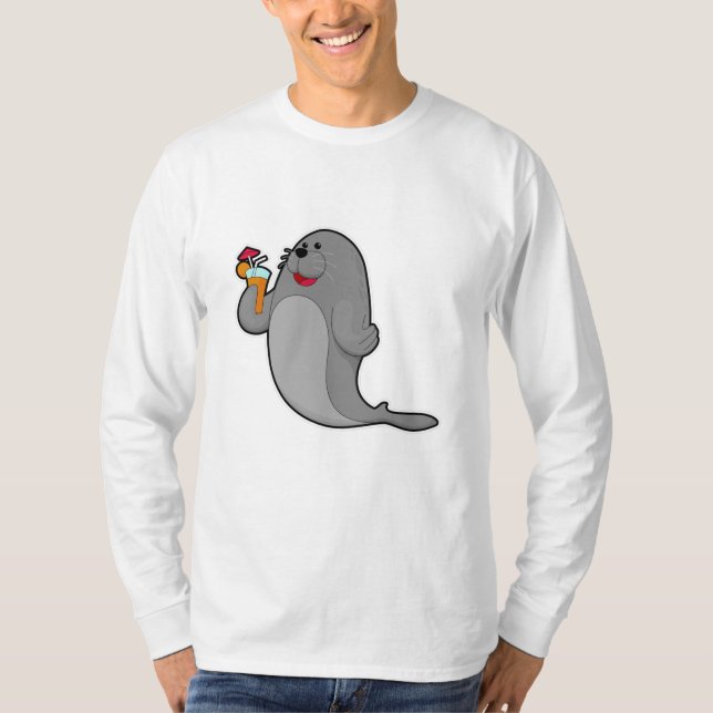 Camiseta Selo no Bebendo de suco (Frente)