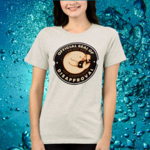 Camiseta Selo Oficial de Desaprovação Engraçado Sarcástico